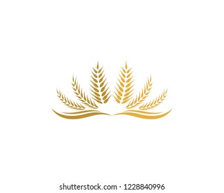 Wheat logo illustration