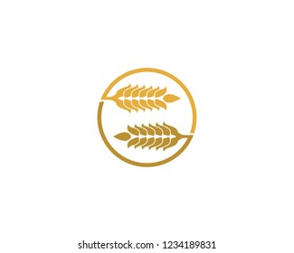 Wheat logo illustration