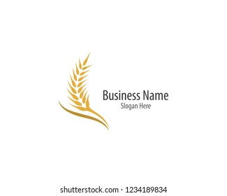 Wheat logo illustration