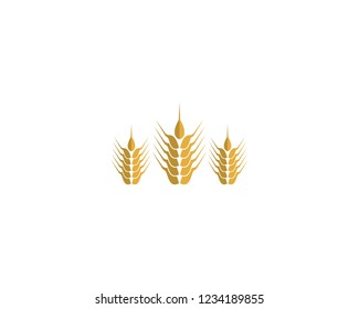 Wheat logo illustration