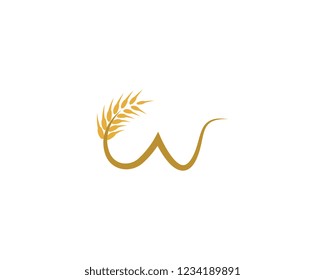 Wheat logo illustration