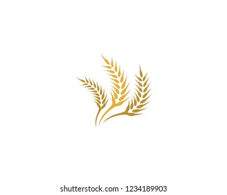 Wheat logo illustration