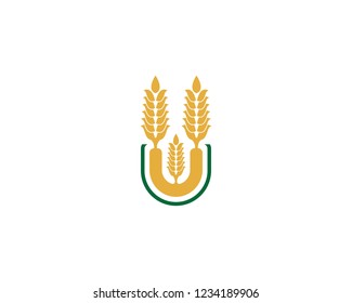 Wheat logo illustration