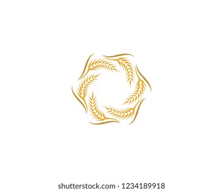 Wheat logo illustration