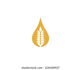 Wheat logo illustration