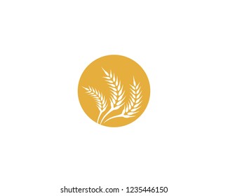 Wheat logo illustration