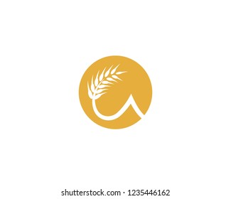 Wheat logo illustration