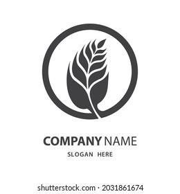 Wheat logo images illustration design