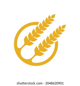 Wheat logo images illustration design