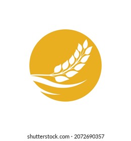 Wheat logo images illustration design