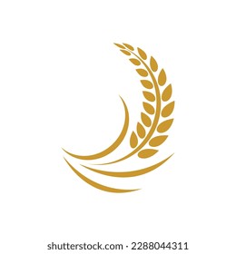 Wheat logo images illustration design