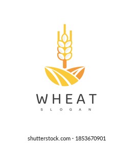 Wheat Logo, Organic Food Symbol