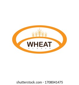 Wheat Logo Symbol Food Design Label Stock Vector (Royalty Free ...