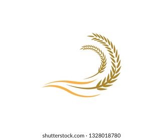 Wheat logo template