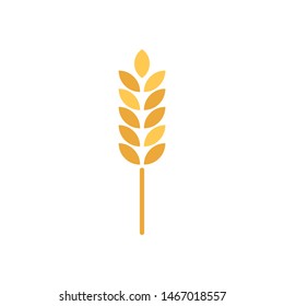 Wheat logo template vector bakery icon design