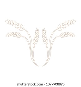 Wheat logo template vector icon design