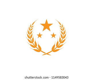 wheat Logo Template vector icon design