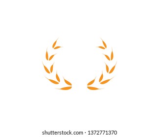 wheat Logo Template vector icon design - Vector