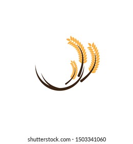 wheat Logo Template vector icon design
