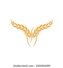 wheat Logo Template vector icon design
