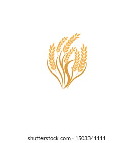 wheat Logo Template vector icon design
