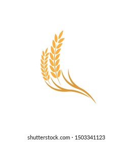 wheat Logo Template vector icon design
