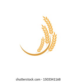 wheat Logo Template vector icon design
