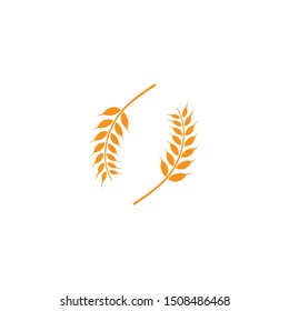 Wheat Logo Template vector icon design