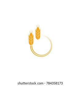 Wheat Logo Template vector icon design
