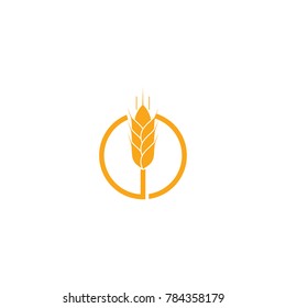 Wheat Logo Template vector icon design