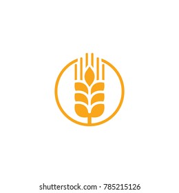 Wheat Logo Template vector icon design