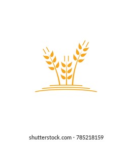 Wheat Logo Template vector icon design