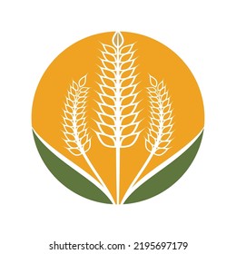 Wheat Logo template vector illustration design