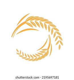 Wheat Logo template vector illustration design