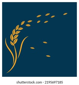 Wheat Logo template vector illustration design