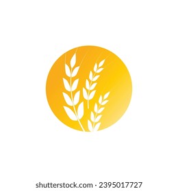 Wheat Logo template vector illustration design