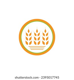 Wheat Logo template vector illustration design
