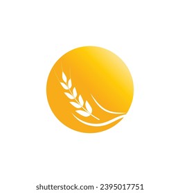 Wheat Logo template vector illustration design