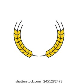Wheat Logo template vector illustration design