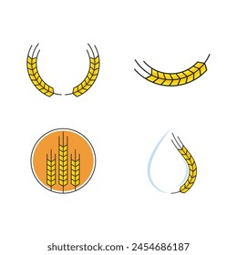 Wheat Logo template vector illustration design