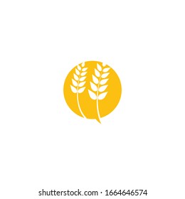 Wheat Gear Icon Logo Design Element Stock Vector (Royalty Free) 1123633319