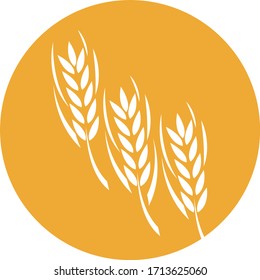 Vektorillustration für Weizen-Logo-Vorlage
