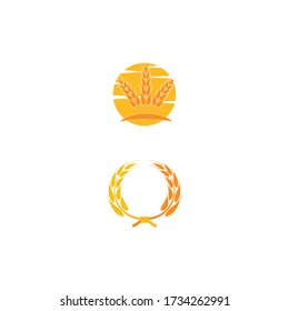 Wheat Logo Template vector symbol nature