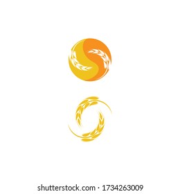 Wheat Logo Template vector symbol nature