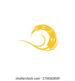 Wheat Logo Template vector symbol nature