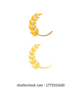 Wheat Logo Template vector symbol nature