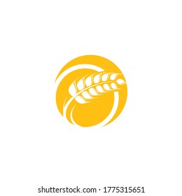 Vorlage für Weizen-Logo, Vektorsymbol