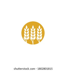 Vorlage für Weizen-Logo, Vektorsymbol