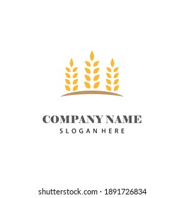 Wheat Logo Template vector symbol nature