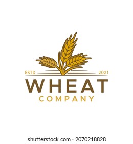 Wheat Logo Vector Design Inspiration